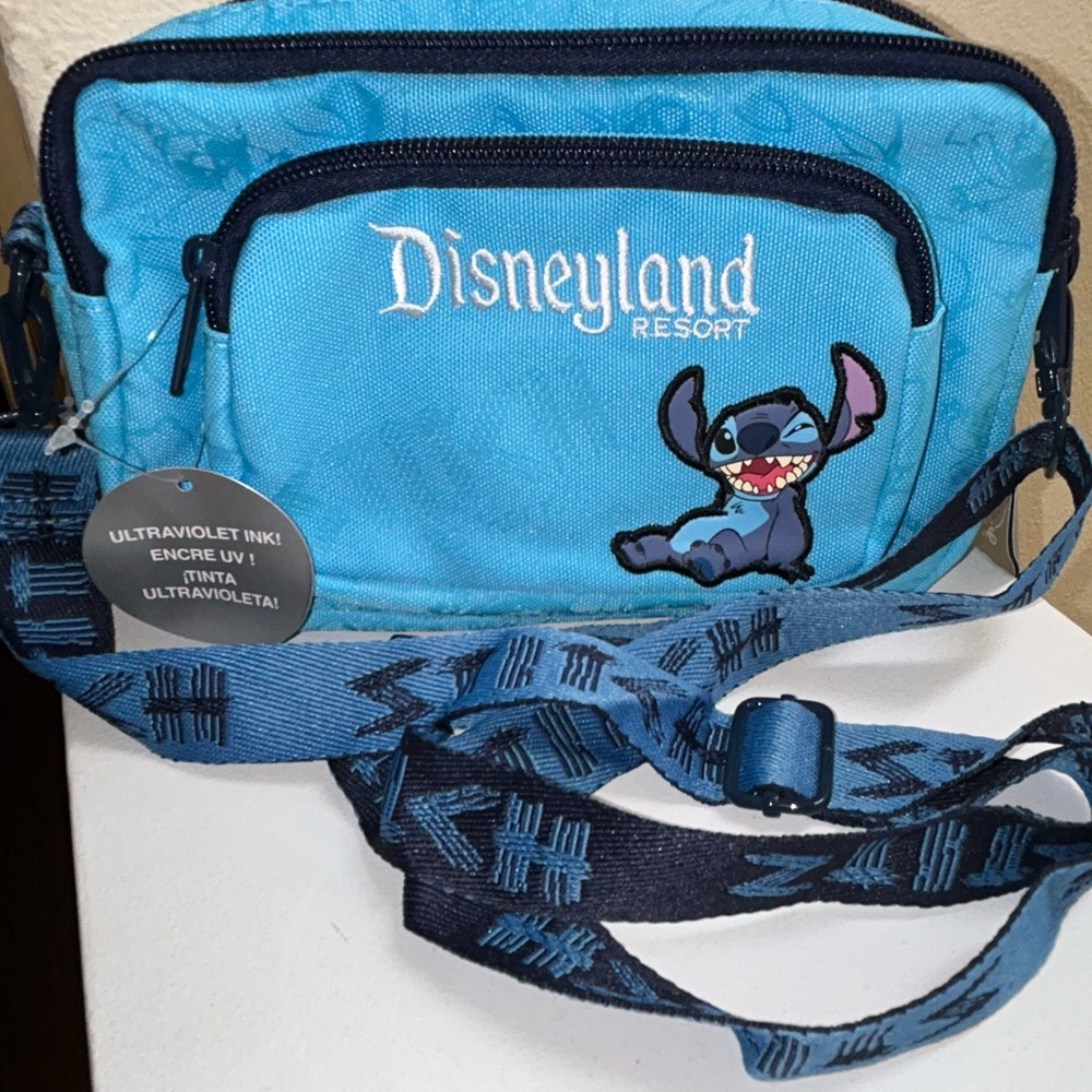 Blue Stitch Crossbody Bag